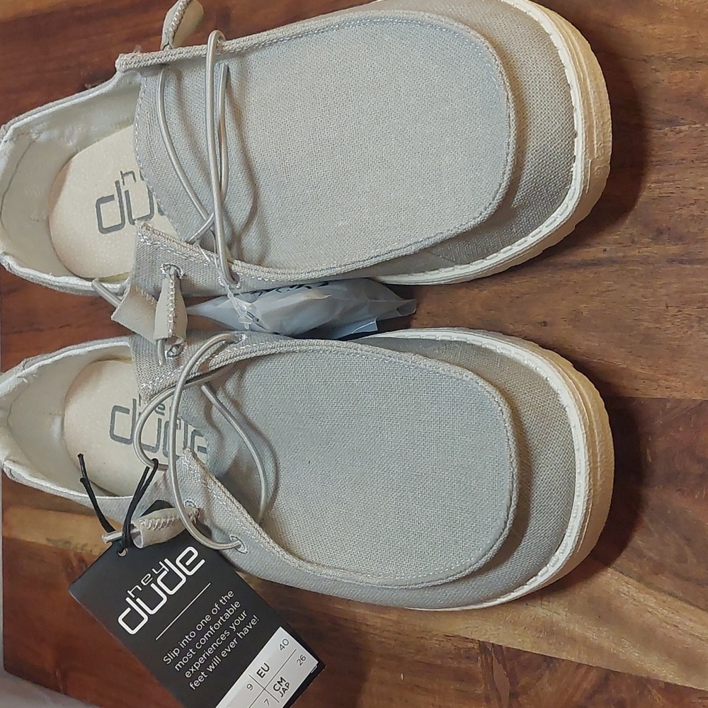 New Women's Chambray Light Grey Hey Dude's Size 9